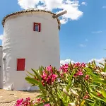 Old Windmill In Village *