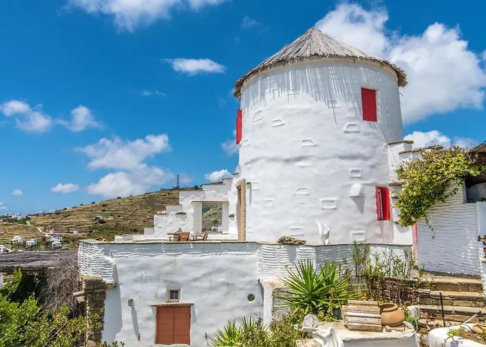 Old Windmill In Village